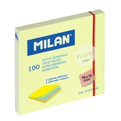 Image of Pad 100 Sticky Notes Alternate Colours 76 x mm, Pastel Milan Series, 4151PT100