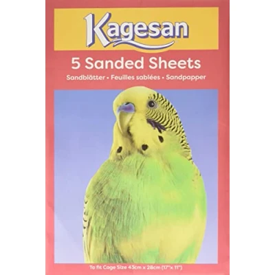 Image of Kagesan Sanded Sheets Number 6 Red 43x28cm (17x11&quot;) 5 Pack