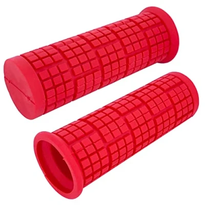 Image of cyclingcolors BIKE HANDLEBAR GRIPS SYSTEM GRIPSHIFT 22MM 85MM COMFORT SOFT TOUCH MTB ROAD CITY (Red)