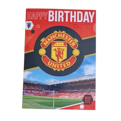 Image of Manchester United F.C. Musical Birthday Card Official Merchandise