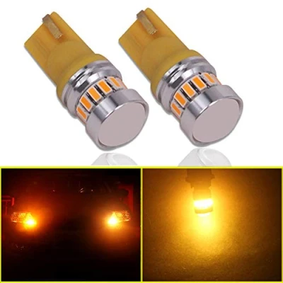 Image of Eseastar T10 W5W 501 LED Bulbs 12V 24V 194 168 161 12961 239 175 with Projector For Car Sidelights Backup Interior Dome Number Plate Light and More, Amber