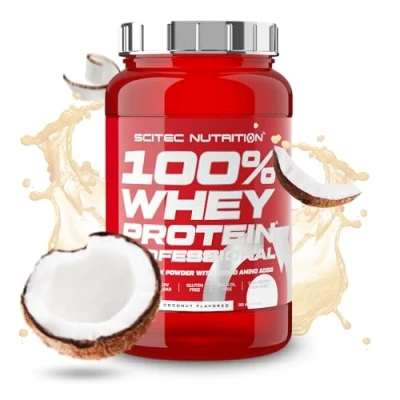 Image of Scitec Nutrition 100% Whey Professional Protein Powder 920g, Coconut