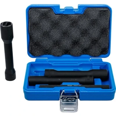 Image of BGS 5264 Twist Socket Set (Spiral Profile) / Screw Extractor, deep 12.5 mm (1/2&quot;) Drive 17 21 4 pcs.