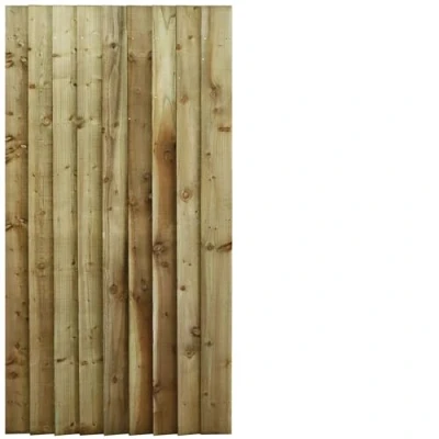 Image of Made2Measure Bespoke Custom Widths: Between 75CM to 90CM By upto 6ft (180cm High) Feather Edge Semi Braced Flat Top Pathway Garden Pedestrian Gate Hinge Pack Option Removed