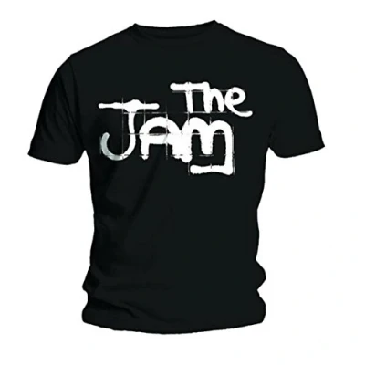 Image of Official T Shirt THE JAM Black SPRAY LOGO Classic M