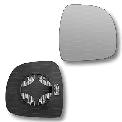 Image of Less4spares Replacement Wing Mirror Glass Right Compatible with Mercedes Vito 2003 2009 CLIP ON Driver Off side Heated Convex
