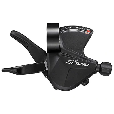 Image of Shimano Alivio SL M3100 Shift Lever, 9 Speed, Band on, Right Hand,Black
