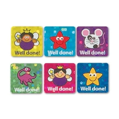 Image of The Sticker Factory Mini Sparkly stickers 12mm square (pack of 936)