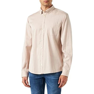 Image of CASUAL FRIDAY Men&#039;s Anton Bd Ls Lyocell Shirt, 154503/Chateau Gray, M