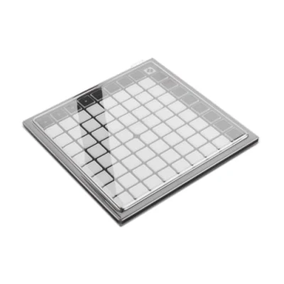 Image of Decksaver Cover for Novation Launchpad Mini Super Durable Polycarbonate Protective lid in Smoked Clear Colour, Made The UK Producers&#039; Choice Unbeatable Protection