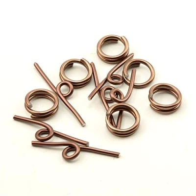 Image of Vaessen Creative Alu Deco toggle clasp x6 chocolate,