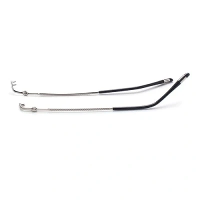 Image of QYAJS 1 Pair Metal Frame Arms Rimless Glasses Legs Replacement Temple Eyewear Temple, Gold, Large