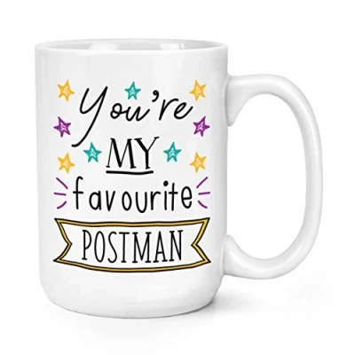 Image of You&#039;re My Favourite Postman Stars 15oz Large Mug Cup