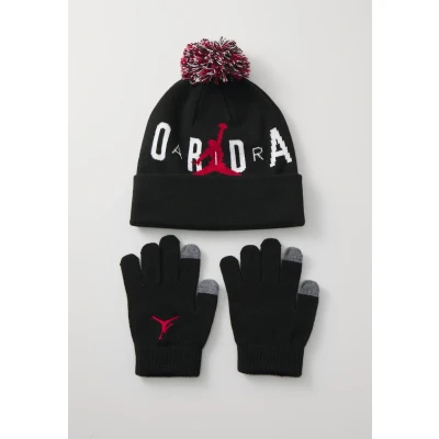 Image of Jordan JAN POM Beanie Unisex SET for kids, Size: 6 6/8 7, Black
