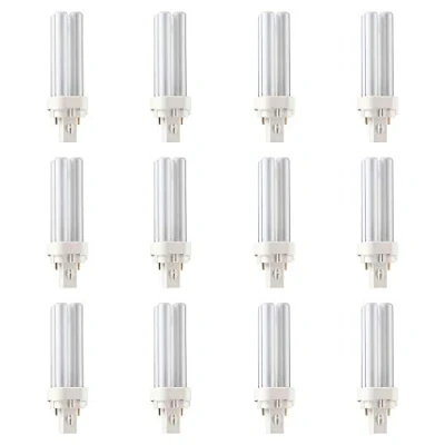 Image of LITECRAFT Ecotone Light Bulbs 10 Watt PL C 830/2P CFL 2 Pin in White 12 Pack