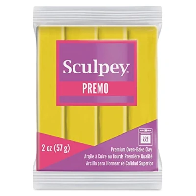 Image of Premo! Sculpey Polymer Oven Bake Coloured Modelling Clay 2Oz Cadmium Yellow