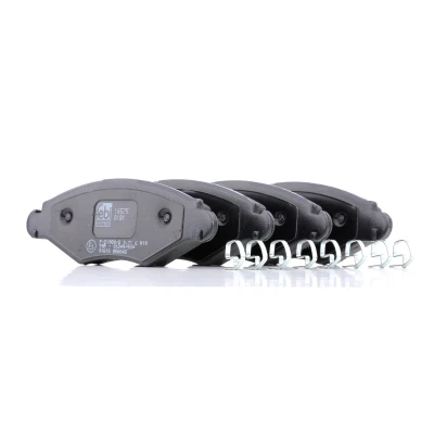 Image of 425305, 425308 Brake pad set FEBI BILSTEIN 16575 Front Axle with fastening material attachment PEUGEOT: 206 Hatchback, SW
