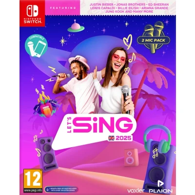 Image of Let&#039;s Sing 2025 2 Mic Pack UK Edition (Nintendo Switch)