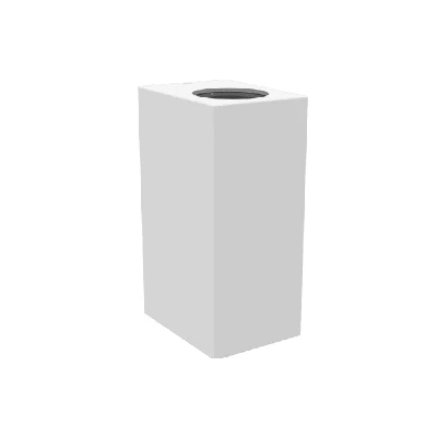 Image of Twin GU10 Up/Down Rectangle Wall Light White Kosnic Komi