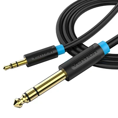 Image of Vention 3.5mm to 6.35mm Adapter Jack Audio Cable for Mixer Amplifier Guitar Male Aux (3m/10ft)