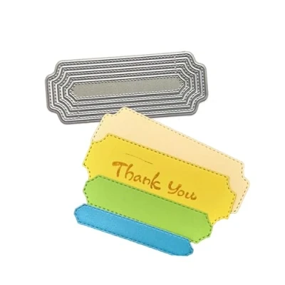 Image of X Institute Metal Die Cuts Label Frame Embossing Stencil Cutting Dies For Card Making Scrapbooking Paper Template Handmade