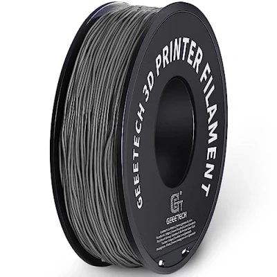 Image of GEEETECH TPU Flexible Filament 1.75mm, 3D Printer Filament, Printing Materials for Printer, 1 KG, Spool, Grey