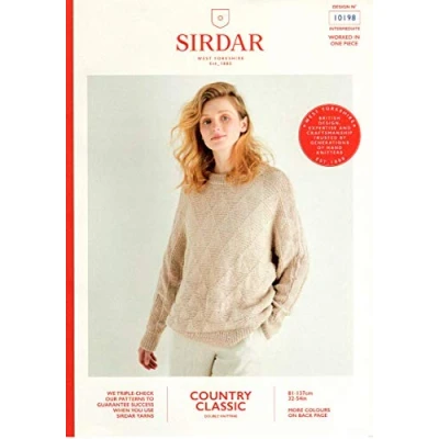 Image of Sirdar Country Classic DK Knitting Pattern Booklet 10198 Sweater
