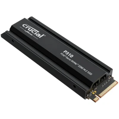 Image of Crucial P310 1TB SSD M.2 NVMe PCIe Gen4 Internal Gaming PS5 with Heatsink, Up to 7100MB/s, Compatible PlayStation 5, Laptop/Desktop, Solid State Drive CT1000P310SSD5 01