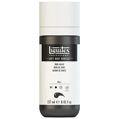 Image of Liquitex Professional Soft Body Acrylic 8 oz Bottle, Mars Black