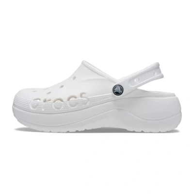 Image of Crocs Baya Platform Clog White Size 9 UK Women
