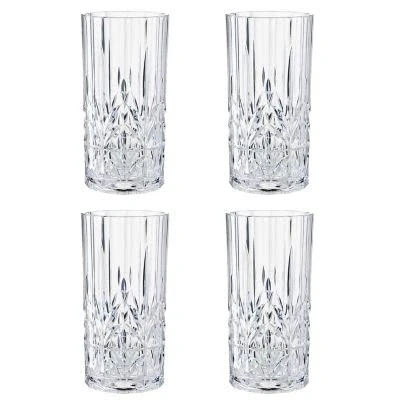 Image of Crystal Look Acrylic Highball Tumblers Set of 4