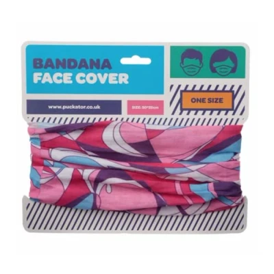 Image of Puckator BAND07 Pink Patterned Neck Scarf Face Covering