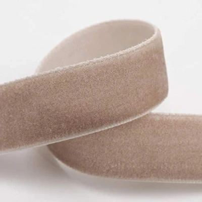 Image of Velvet Ribbon 16mm x 10M Taupe