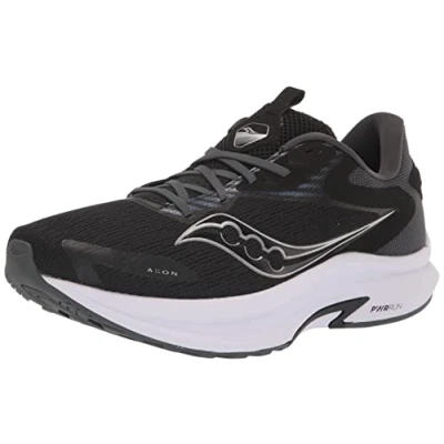 Image of Saucony Men&#039;s Axon 2 Running Shoe, Black White,11 UK