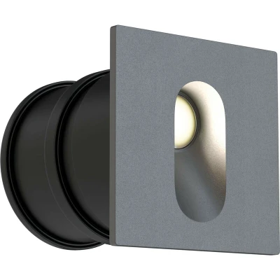 Image of Outdoor Via Urbana Integrated LED Grey Recessed Downlight IP44