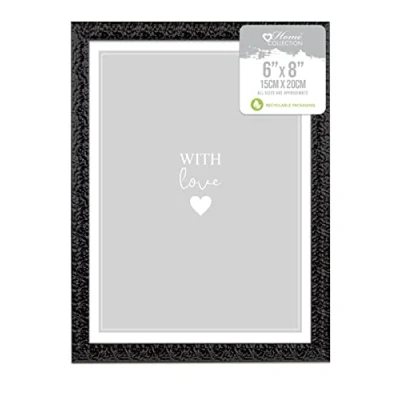 Image of Black Ornate Design Freestanding Wall Mount Picture Photo Frame 6 x 8&quot;