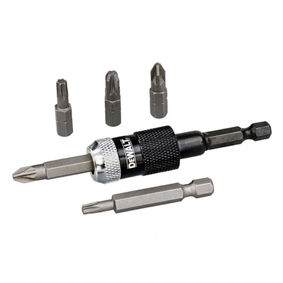 Image of DeWalt DEWDT71514QZ Extreme Impact Ready Rapid Load Screwdriving Set, Yellow, Set of 6 Piece