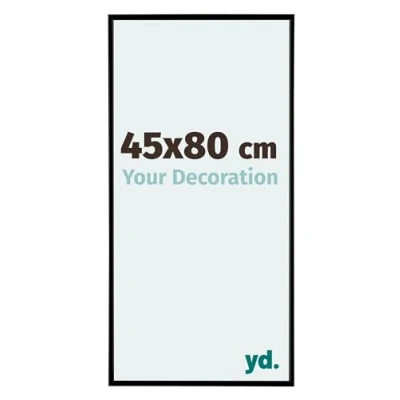 Image of yd. Your Decoration Picture Frame 45 x 80 cm Plastic with Acrylic Glass Anti Reflective Excellent Quality Matte Black Evry