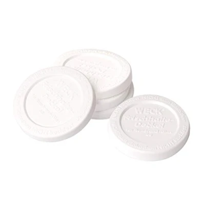 Image of Weck Keep Fresh Plastic Lid Diameter 60 mm White Pack of 5