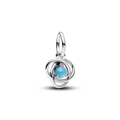 Image of Pandora December Birthstone Eternity Circle Dangle Charm