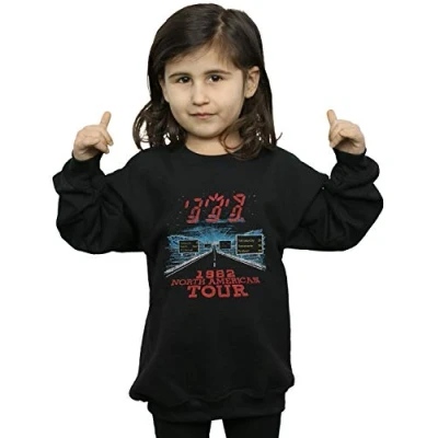 Image of Absolute Cult The Police Girls North American Tour Sweatshirt Black 12 13 Years
