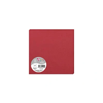 Image of Clairefontaine Ref 1125C Pollen Card (Pack of 25 Sheets) 160 x 160mm Sized, Acid Free, Inkjet &amp; Laser Compatible, Easy to Write On, 210gsm Intensive Red