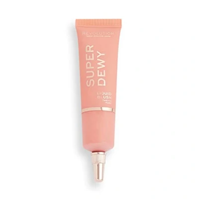 Image of Makeup Revolution Superdewy Liquid Blusher, Highly Pigmented, Buildable Formula, Fake The Flush, 15 ml