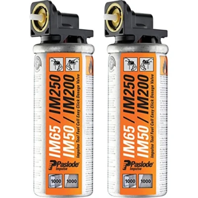 Image of Elite Choice Paslode Impulse Mini Gas Fuel Cell [Pack of 2] for IM65, IM65A, IM50, IM200 Nail Guns &amp; Staple [Top Spec] Min 3yr Warranty