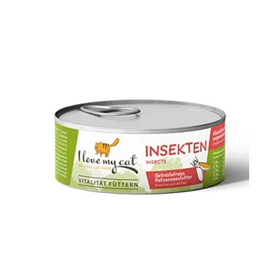 Image of I love my Cat NATURAL Food High Protein Healthy Balanced Carefully Selected Optimal Support for a Long and Vital Life Suitable All Ages Wet with Insects 100 g