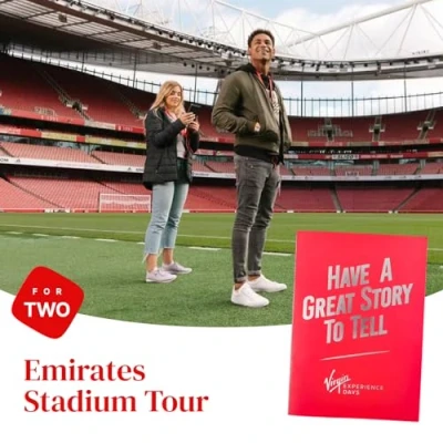 Image of Virgin Experience Days Arsenal Stadium Tour for Two Adults Explore the Dressing Room, Tunnel, Dugout, Managers Office and Museum