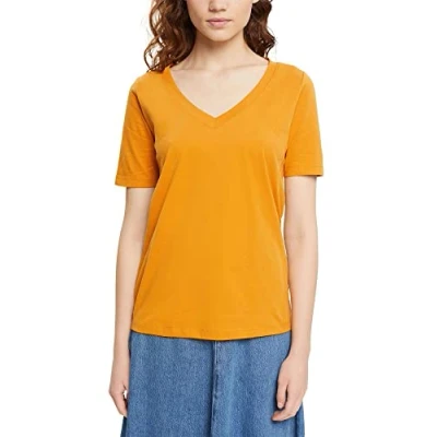 Image of ESPRIT Women&#039;s 082cc1k302 T Shirt, 710/Honey Yellow, XXS