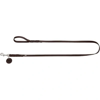 Image of HUNTER Leash Solid Education, 11/200 Soft genuine cow leather, dark brown