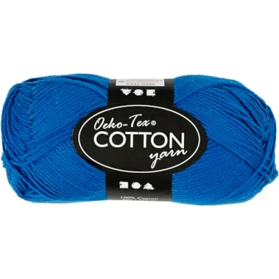 Image of Creativ Cotton Yarn, Cobalt Blue, One Size