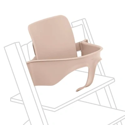 Image of Stokke Tripp Trapp Baby Set2, Serene Pink Ages 6 36 Months Convert The Chair into a Comfortable High